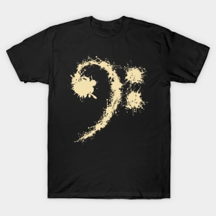 Bass Clef Vintage - Cool Funny Music Lovers Gift T-Shirt